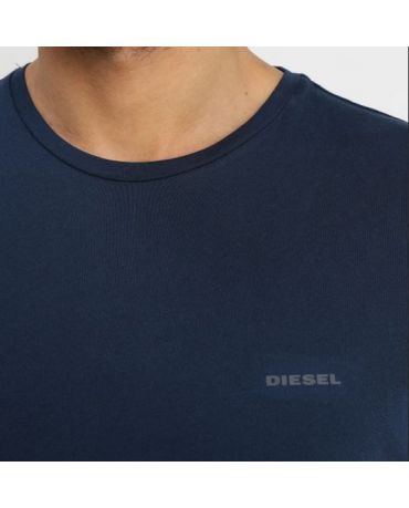 DIESEL Granatowa Koszulka O-neck Klasyczna