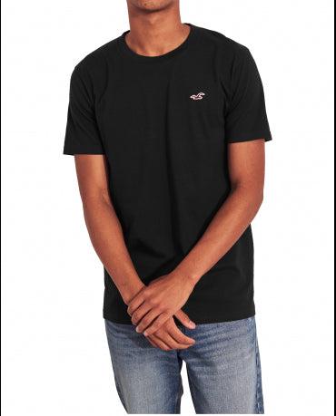 HOLLISTER California Black Tshirt Czarny O-Neck