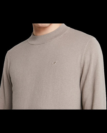 HOLLISTER Jasno Brązowy Sweter Męski