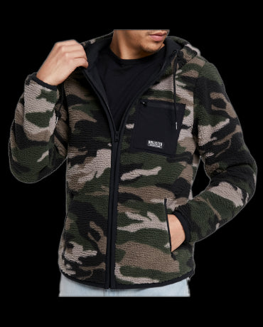 HOLLISTER Kurtka Moro Militarna Polar