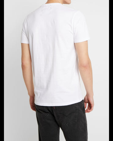 HOLLISTER White Tshirt Navy Red Logo California