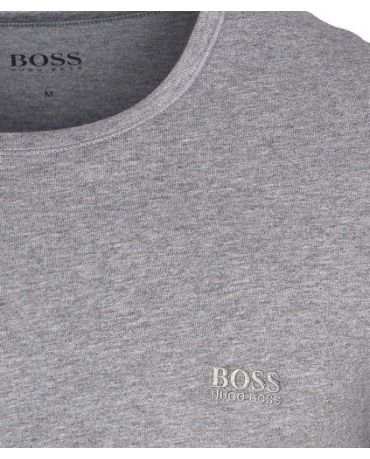 HUGO BOSS Szara Koszulka O-neck Klasyczna