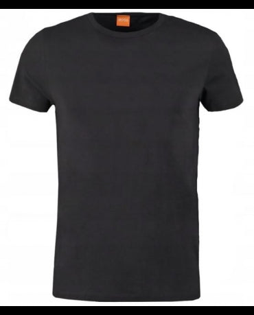 HUGO BOSS Czarny Tshirt O-Neck Klasyczny