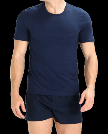 HUGO BOSS Granatowa Koszulka O-neck