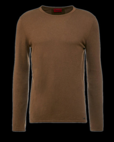 HUGO BOSS Klasyczny Brązowy Sweter Męski