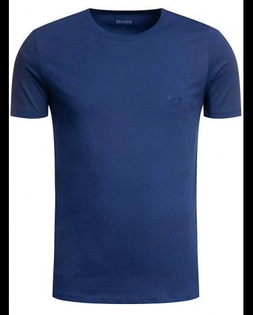 HUGO BOSS Niebieska Koszulka O-neck