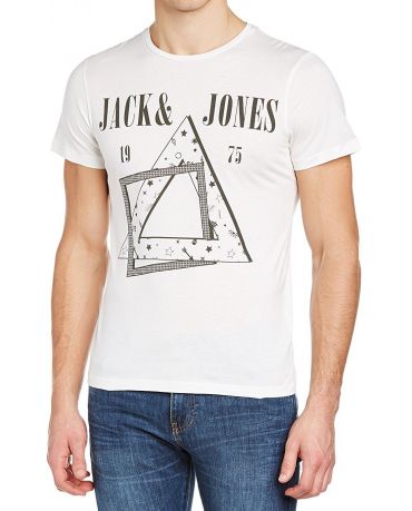 JACK &  JONES BIAŁA KOSZULKA MORRIS S