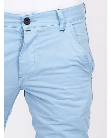 Jack & Jones Chinosy Błękitne Spodnie Męskie