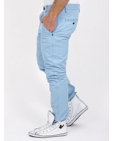 Jack & Jones Chinosy Błękitne Spodnie Męskie