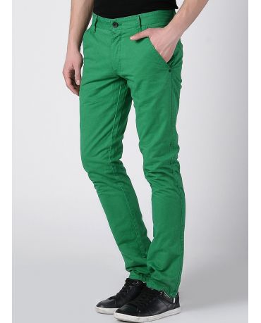 JACK & JONES CHINOSY ZIELONE Regularny Krój Męskie