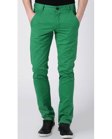 JACK & JONES CHINOSY ZIELONE Regularny Krój Męskie