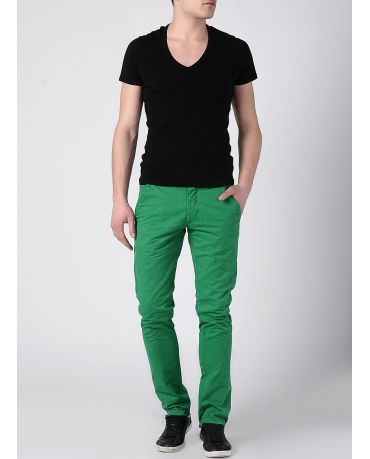 JACK & JONES CHINOSY ZIELONE Regularny Krój Męskie