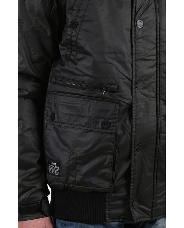 JACK & JONES CZARNA KURTKA PRZEJŚCIOWA S