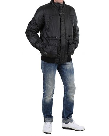 JACK & JONES CZARNA KURTKA PRZEJŚCIOWA S