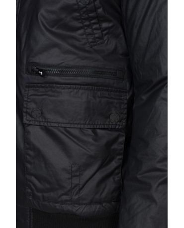 JACK & JONES CZARNA KURTKA PRZEJŚCIOWA S