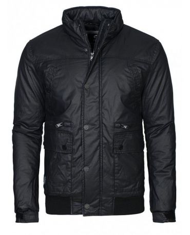JACK & JONES CZARNA KURTKA PRZEJŚCIOWA S