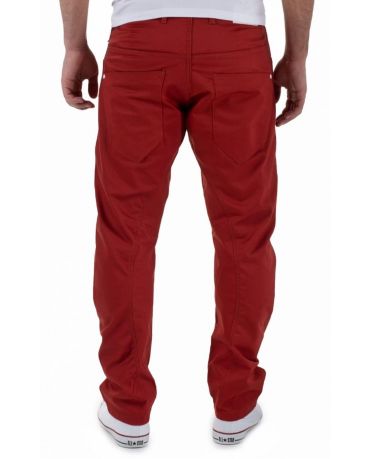 JACK & JONES CZERWONE SPODNIE JEANSOWE