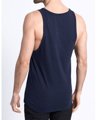 JACK & JONES GRANATOWA KOSZULKA BEZ RĘKAWÓW TANK TOP