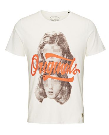 JACK & JONES KOSZULKA ABSTRACT KREMOWA