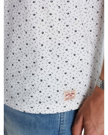 JACK & JONES KOSZULKA JORDAN BIAŁA