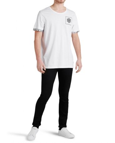 JACK & JONES KOSZULKA SPLASH BIAŁA