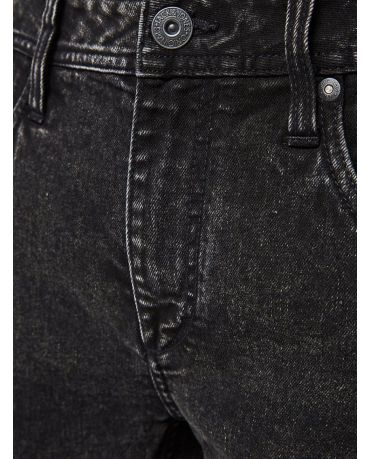 Jack&Jones Męskie Szare Jeansy z Dziurami  Skinny fit