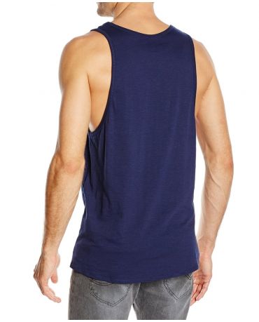 JACK & JONES NAPISY GRANATOWA KOSZULKA BEZ RĘKAWÓW TANK TOP