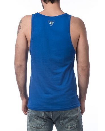 JACK & JONES PASY NIEBIESKA KOSZULKA BEZ RĘKAWÓW TANK TOP