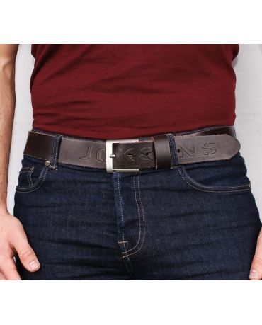 JACK & JONES MĘSKI SKÓRZANY PASEK BRĄZOWY rozmiar 105 W36