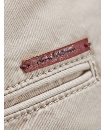 Jack&Jones Beżowe Chinosy Slim Fit Dopasowane Męskie