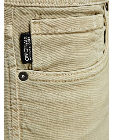 Jack&Jones Beżowe Jeansy Slim Fit Męskie