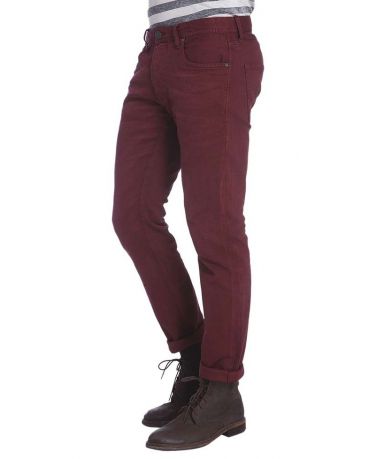 Jack&Jones Bordowe Jeansy Slim fit Rurki