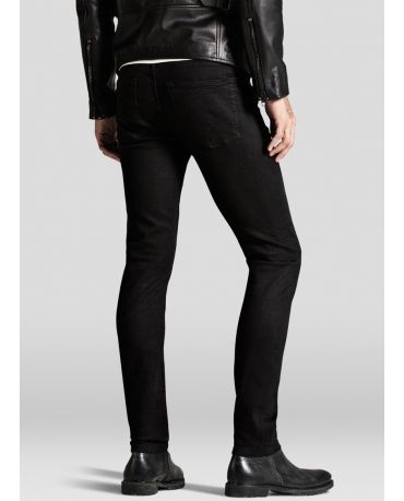 Jack&Jones Czarne Rurki Męskie Jeansy Skinny Fit