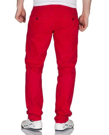 Jack&Jones Czerwone Chinosy Męskie Slim Fit