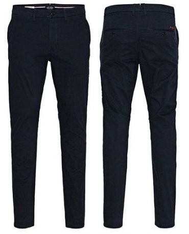 Jack&Jones Granatowe Chinosy Męskie Dopasowane