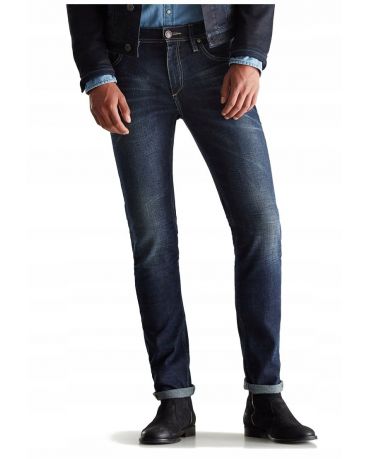 Jack&Jones Granatowe Rurki Męskie Skinny Fit
