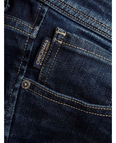 Jack&Jones Granatowe Rurki Męskie Skinny Fit