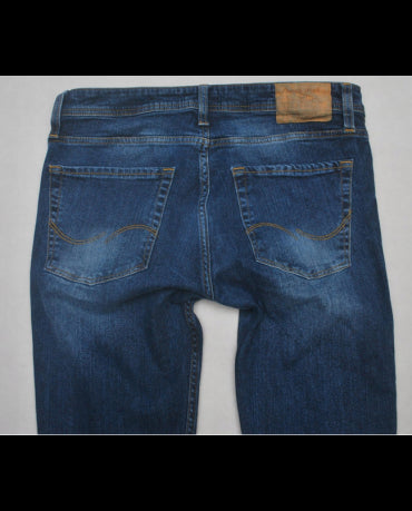 Jack&Jones Niebieskie Jeansy Męskie Skinny Fit Rurki