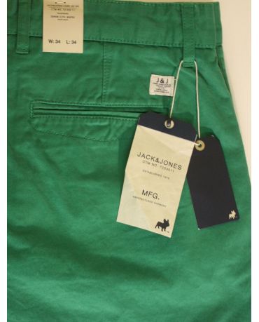 Jack&Jones Zielone Chinosy Męskie Slim Fit