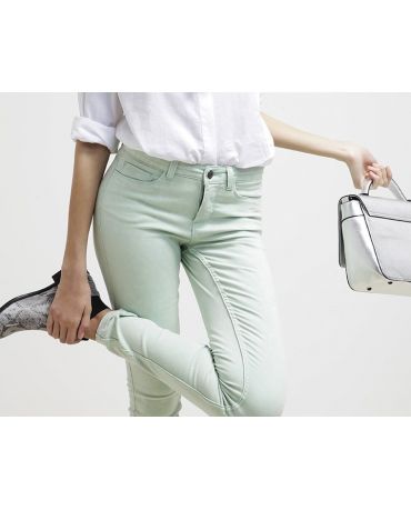 NOISY MAY/ONLY DAMSKIE ZIELONE JEANSY LEGGINSY