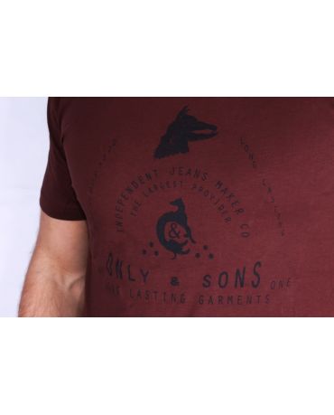 ONLY & SONS BORDOWA KOSZULKA  JOEL L/XL