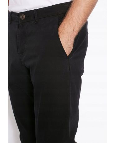 Only Sons Czarne Chinosy Slim Fit Zielona Nić