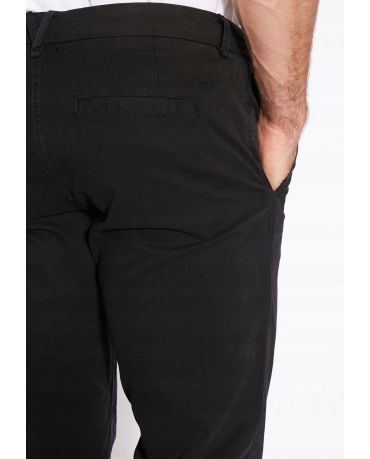 Only Sons Czarne Chinosy Slim Fit Zielona Nić