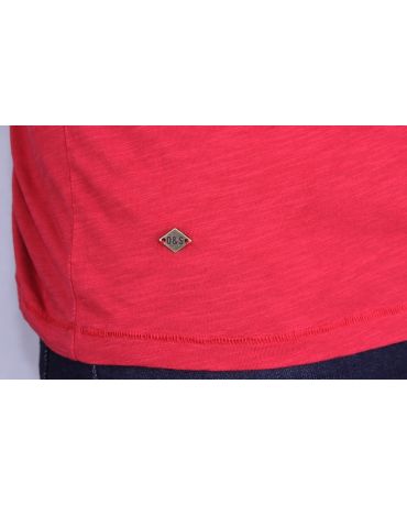 ONLY & SONS CZERWONA KOSZULKA  L/XL