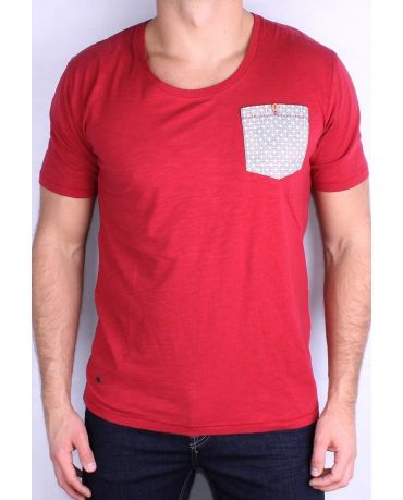 ONLY & SONS CZERWONA KOSZULKA  L/XL