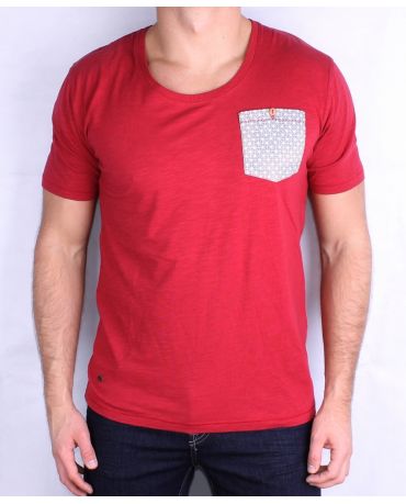 ONLY & SONS CZERWONA KOSZULKA  L/XL