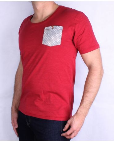 ONLY & SONS CZERWONA KOSZULKA  L/XL