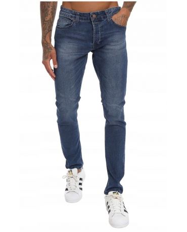 Only & Sons Miękkie Niebieskie Jeansy Męskie Slim Fit