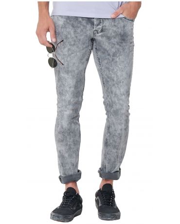 Only & Sons Miękkie Szare Jeansy Męskie Slim Fit