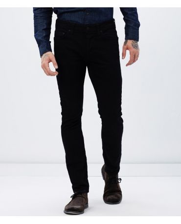 Only&Sons Czarne Klasyczne Jeansy Męskie Grubsze